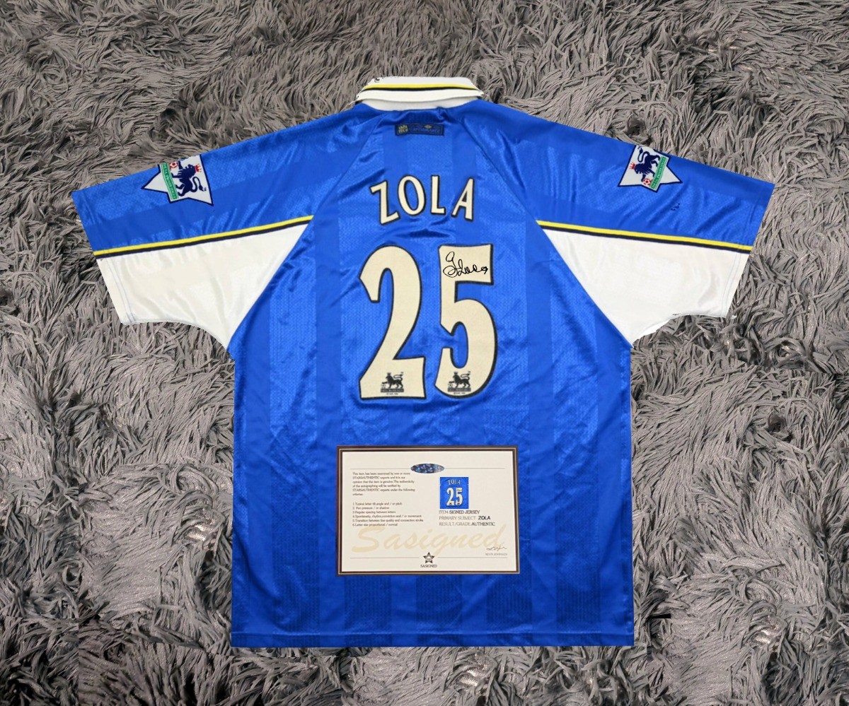 ZOLA SIGNED 97/98 CHELSEA