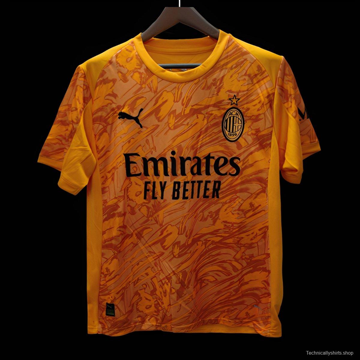 25/26 AC Milan Goalkeeper Third Orange Jersey