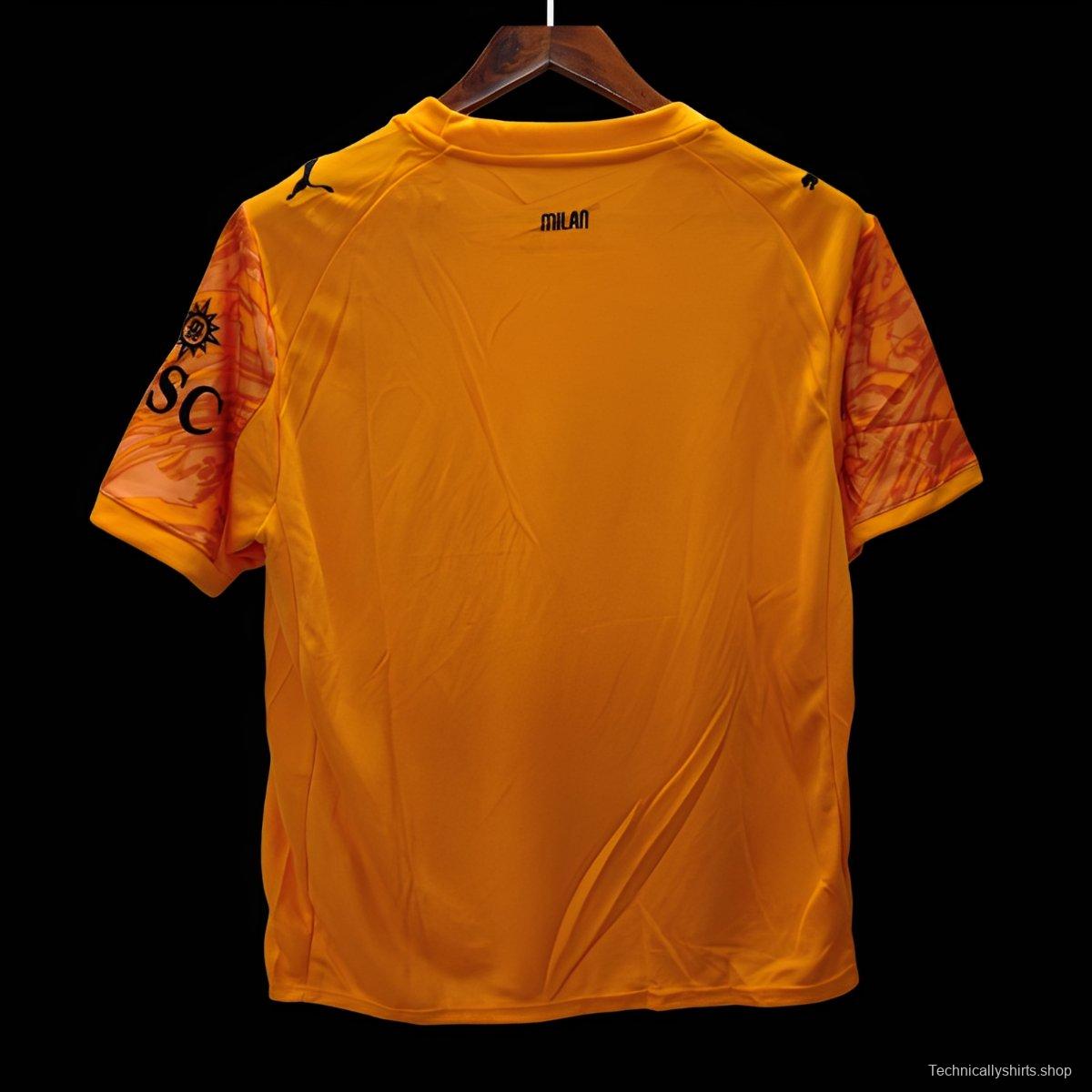 25/26 AC Milan Goalkeeper Third Orange Jersey