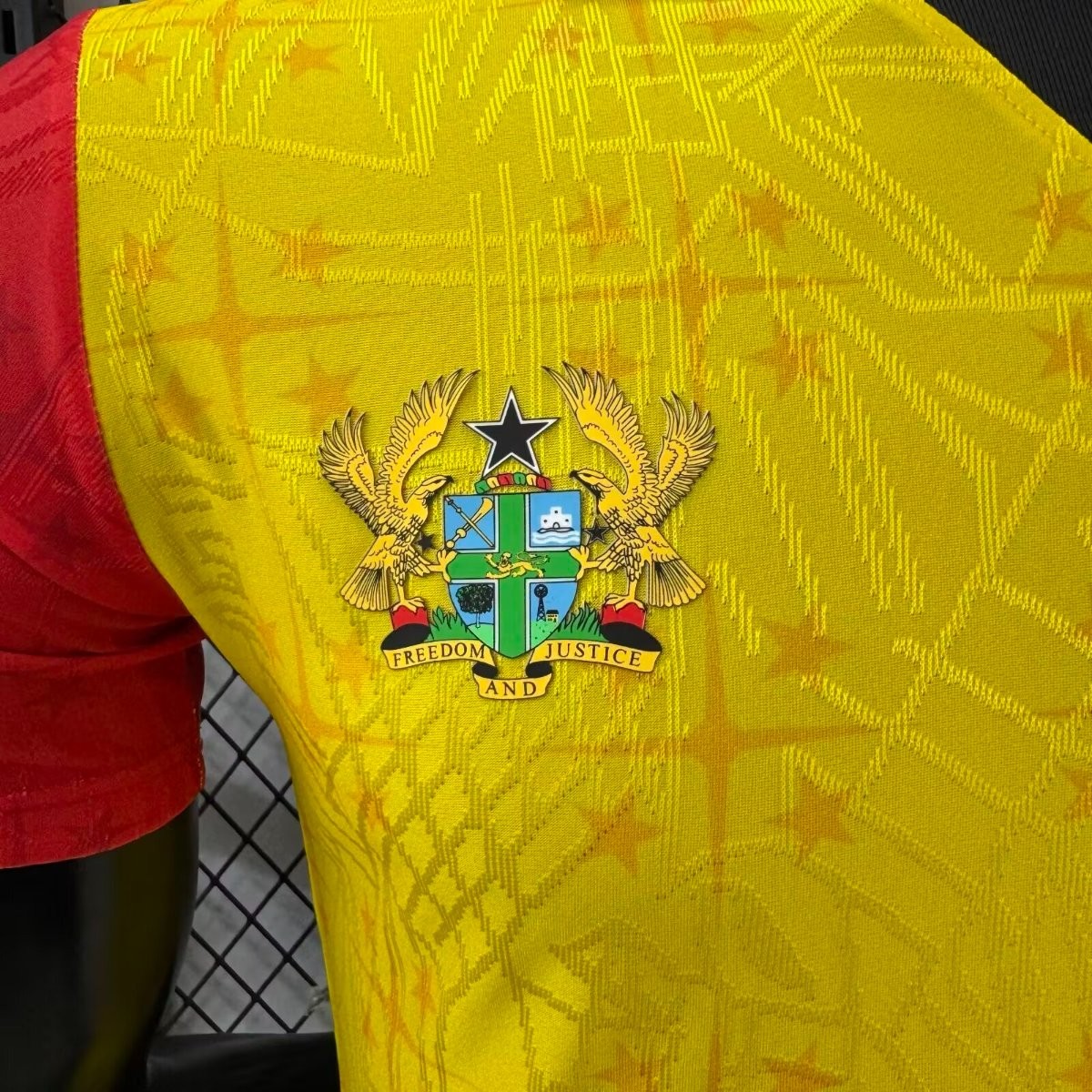 Player Version 2026 Ghana White with Black Star and Yellow Sleeves Jersey