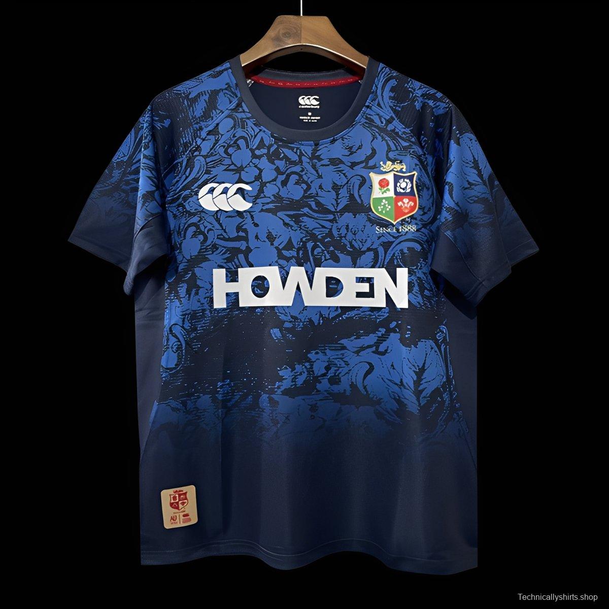 2025 British & Irish Lions Navy with Blue Pattern Jersey