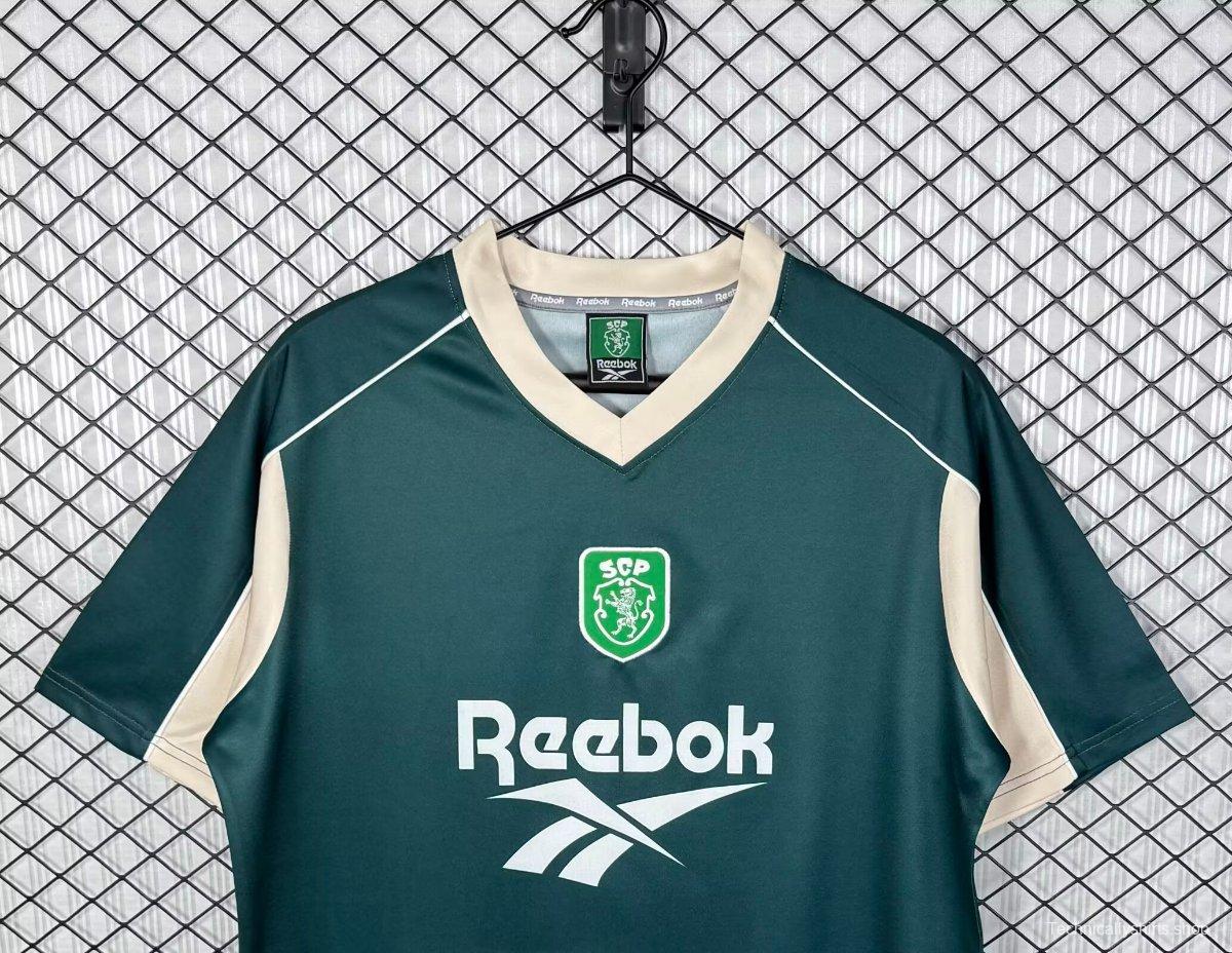 Retro 00/01 Sporting Lisbon Deep Green Training Jersey