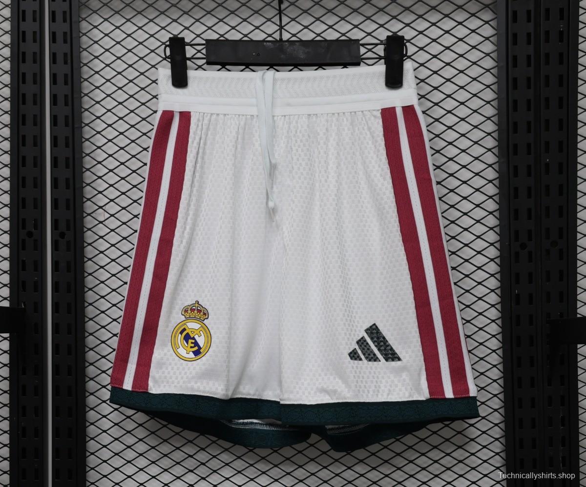 Player Version 26/27 Real Madrid Home  White Shorts (Adidas)