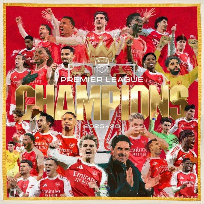Arsenal EPL CHAMPIONS 25/26 Shirt Jersey Special Edition 2026
