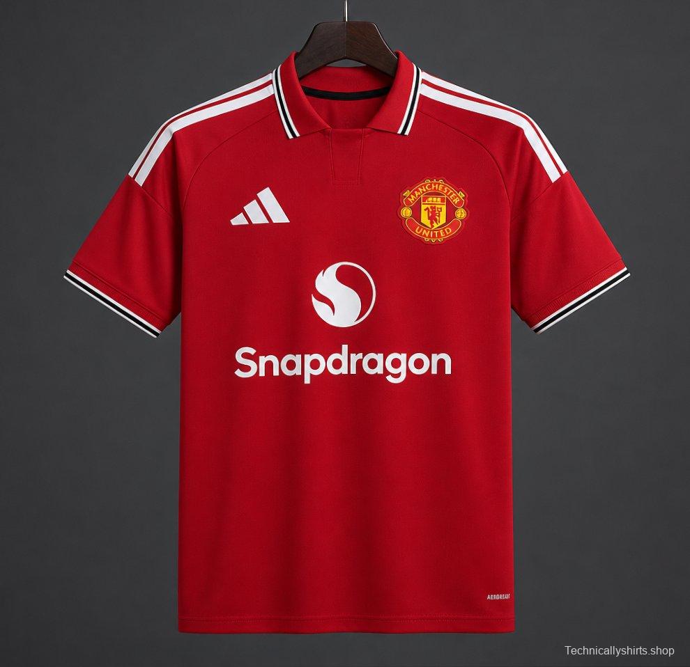 26/27 Manchester United Home Jersey with Casemiro Special Edition Print Red