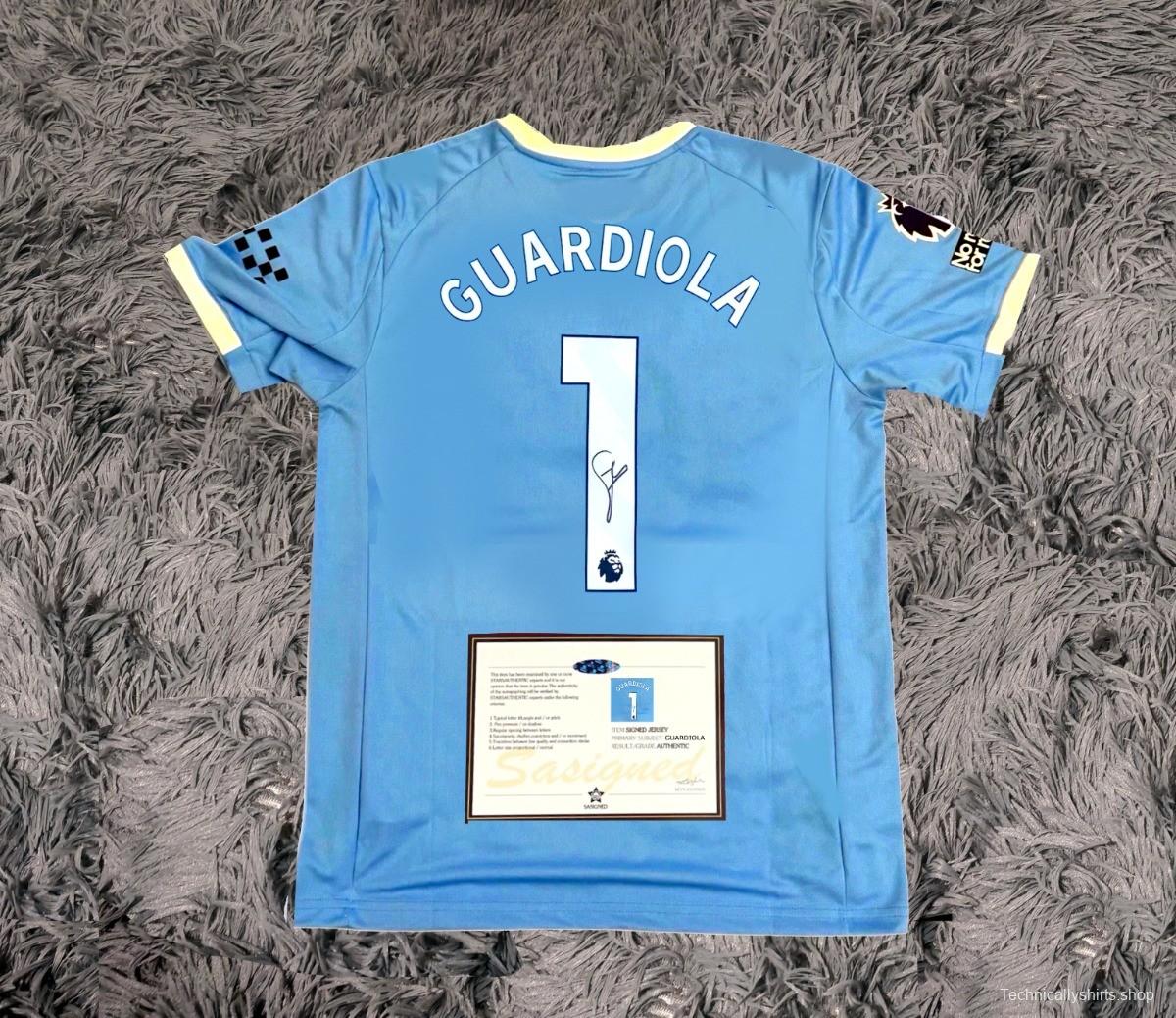 Pep Guardiola 25/26 Signed Shirt