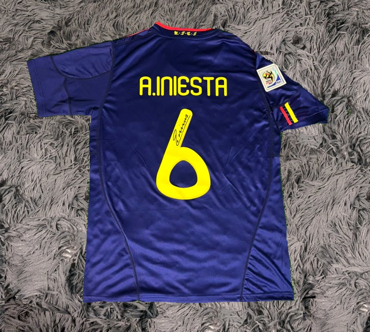 Iniesta Spain 2010 Signed Shirt