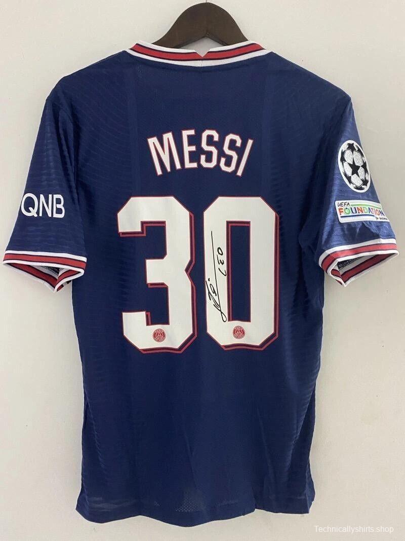 PSG Lionel Messi Signed 21/22 + COA