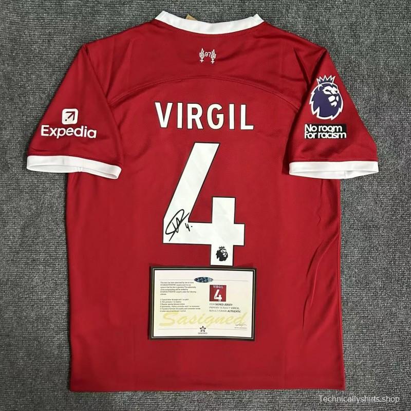 Van Dijk Liverpool Signature Shirt