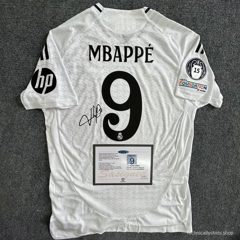 K Mbappe signed real madrid 24/25